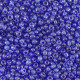 Glass seed beads 11/0 (2mm) Transparent royal blue